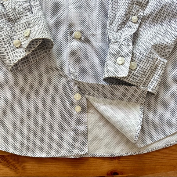 Men's Techni-Cole Slim-Fit Three-Way Stretch Performance Geometric Dress Shirt - Picture 11 of 16